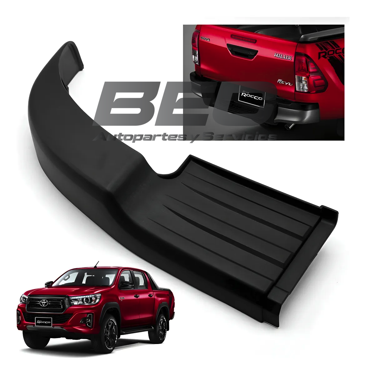 Moldura Parachoque Trasero Izquerdo Toyota Hilux 2016-2024