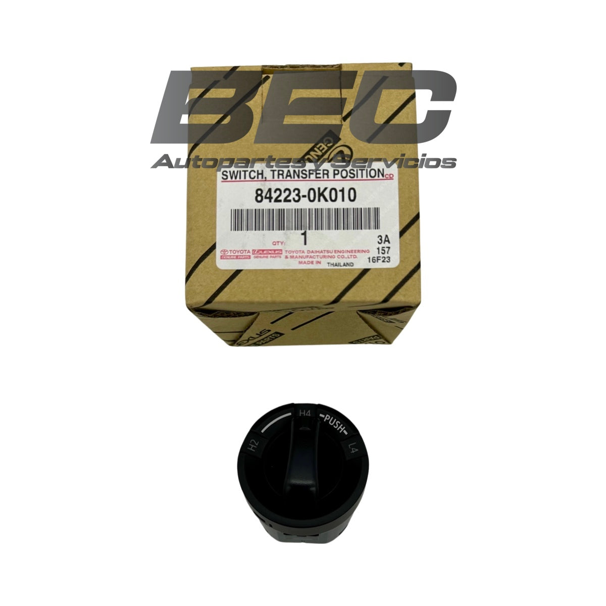 Switch o Selectora de 4x4 Toyota Hilux 2016-2024