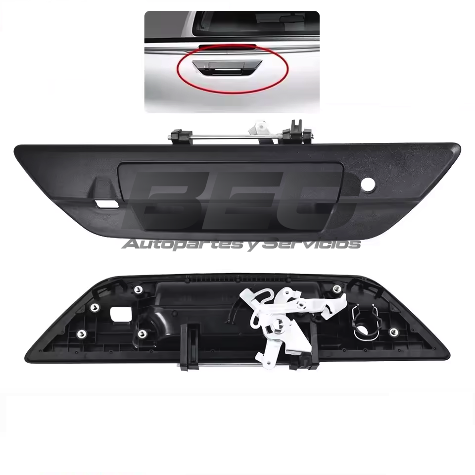 Manilla de Portalón Negra Toyota Hilux 2016 al 2024
