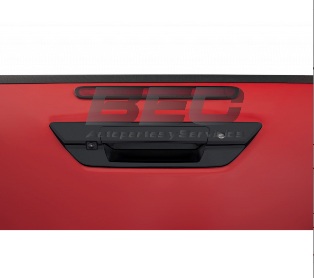 Manilla de Portalón Negra Con Cámara de Retroceso para Toyota Hilux 2016-2024