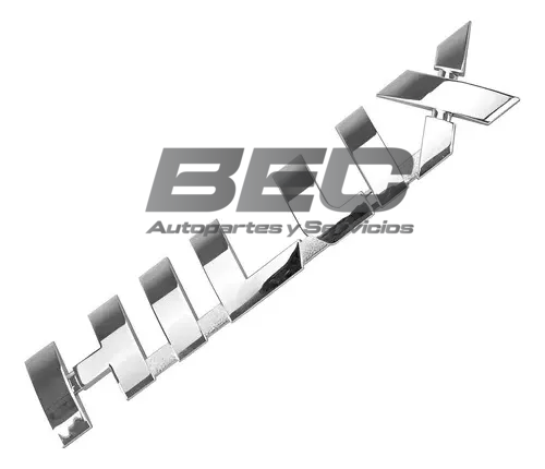 Emblema Hilux Cromado Toyota Hilux 2016-2024