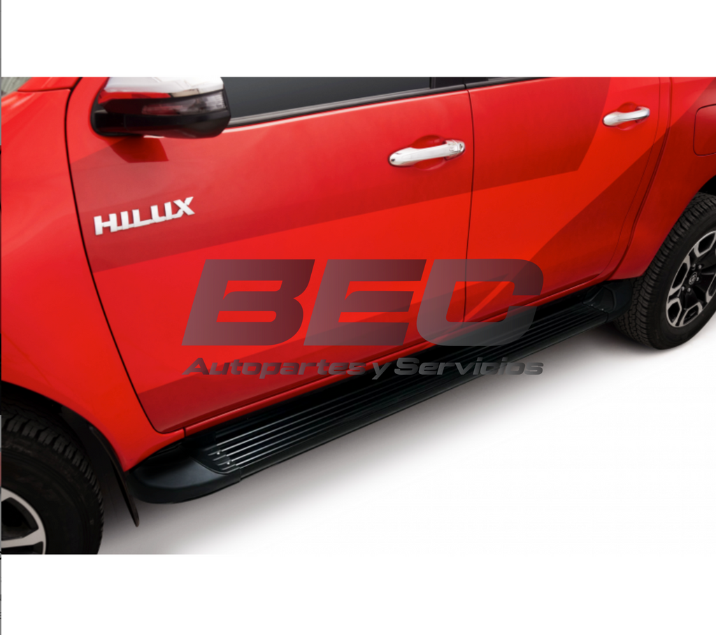 Pisaderas Negras Estilo Original Toyota Hilux 2016 al 2024